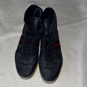 Gucci Men's Black High-Top Sneakers
